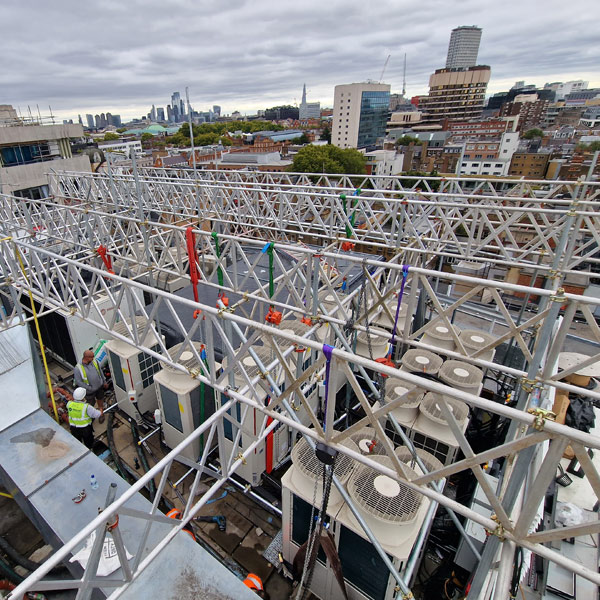 Specialist lifting equipment used for lift and shift projects across London