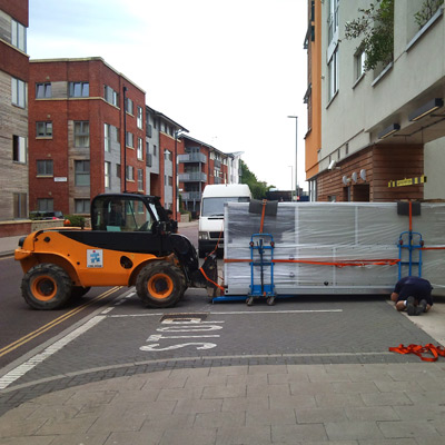 Air handling unit lifting